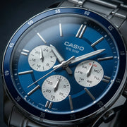 CASIO MTP1374D2A3VD – Klassische Herrenuhr aus Edelstahl