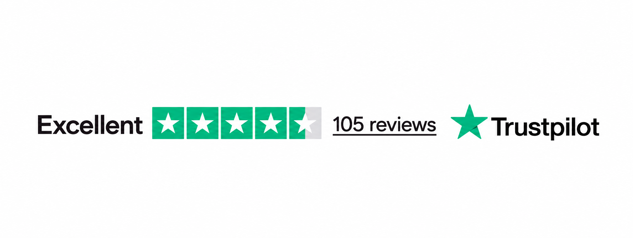 Trustpilot: Excellent, 105 reviews