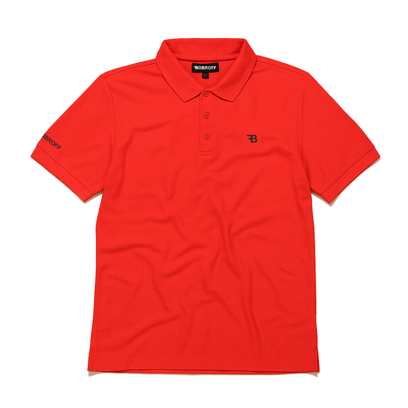 BOBROFF POLO-RED-S