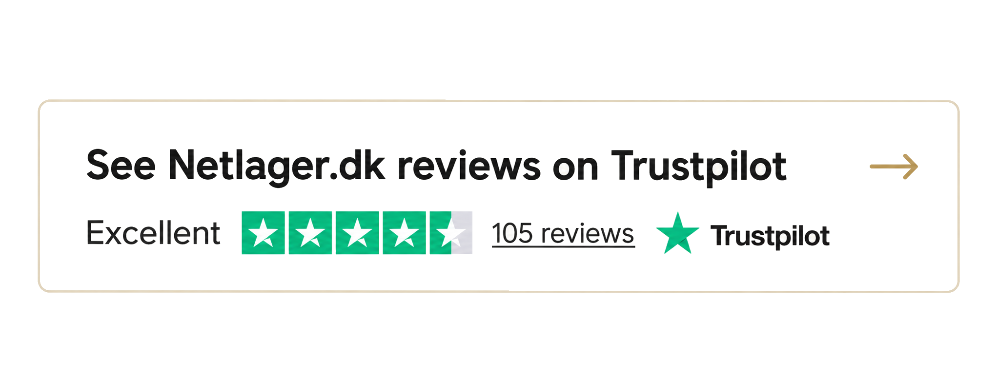 Se Netlager.dk anmeldelser på Trustpilot